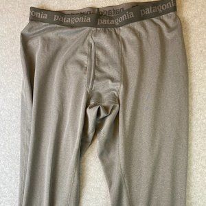 Patagonia Men's Large Capilene Midweight - Light Grey Base Layer Bottom